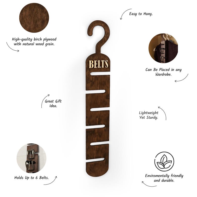 Rustic wooden belt hanger for men, handmade belt organizer with 3D BELTS letters, gift for him or dad
Wooden belt rack for closet organization, handmade gift for husband or boyfriend

Belt holder for wardrobe, wooden hanger with BELTS sign, men’s accessories organizer
Wooden belt hanger inside modern closet, space-saving belt organizer for men
Gift-ready wooden belt rack, rustic home accessory, perfect Father’s Day gift
Handmade plywood belt organizer, natural wood finish, functional men’s gift