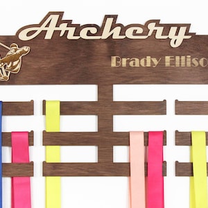 ARCHERY medal holder Archery gifts Personalized medal hanger Medal hanger Medal rack