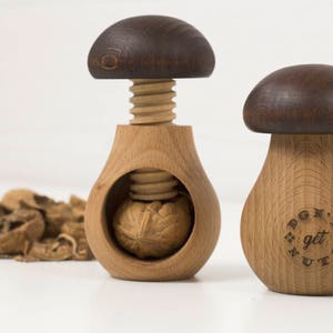 Wooden nuts cracker, Don&#39;t get nuts, Wooden cracker, Wooden nutcracker, Nut Clamper, Housewarming Gift