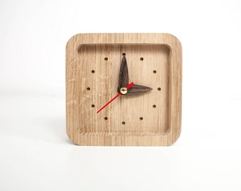 Desk Clock Gift, Wood Gift Christmas, Boyfriend Gift Wood, Desk Clock Wood, Desk Clock, Father Gift Wood, Husband Gift Wood, Desk gift