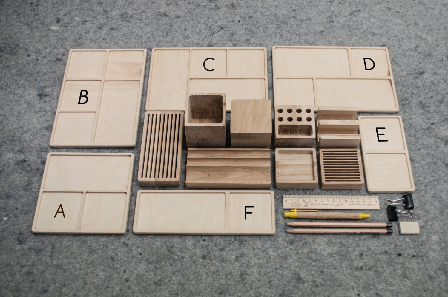 Complete Desk Organizer Yourself Desk Organization Wooden Office