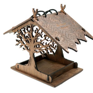 Cabane à oiseaux en bois pour jardin, mangeoire à oiseaux à suspendre pour elle, cadeaux de jardin pour maman, cadeau de pendaison de crémaillère image 4