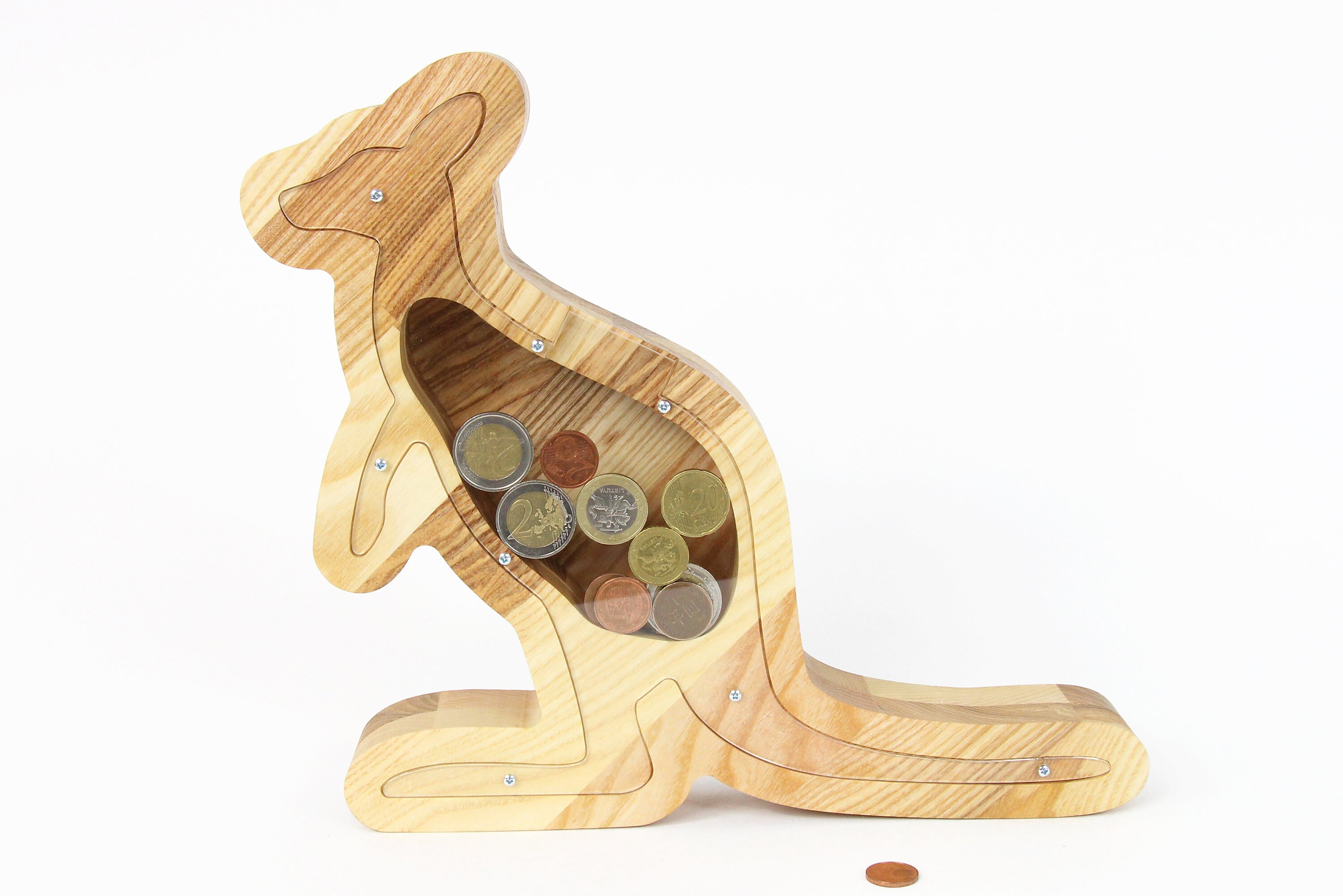 Kangaroo Money Bank Wooden Coin Bank Custom Piggy Bank Money Etsy