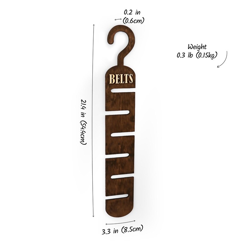 Rustic wooden belt hanger for men, handmade belt organizer with 3D BELTS letters, gift for him or dad
Wooden belt rack for closet organization, handmade gift for husband or boyfriend

Belt holder for wardrobe, wooden hanger with BELTS sign, men’s accessories organizer
Wooden belt hanger inside modern closet, space-saving belt organizer for men
Gift-ready wooden belt rack, rustic home accessory, perfect Father’s Day gift
Handmade plywood belt organizer, natural wood finish, functional men’s gift