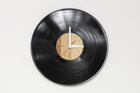 Expertise Gek winkel Vinyl record klok Retro klok Houten wandklok Record klok | Etsy Nederland