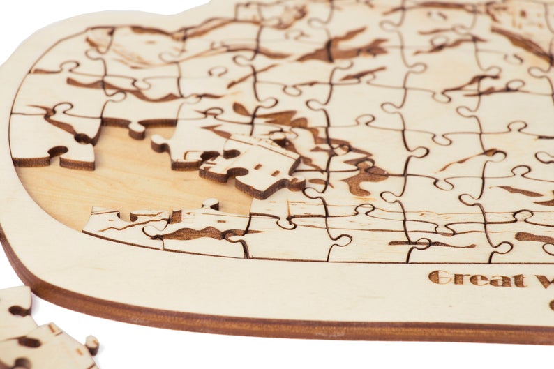 Wooden Toys Montessori Jigsaw Puzzle Montessori Toys Wood Etsy