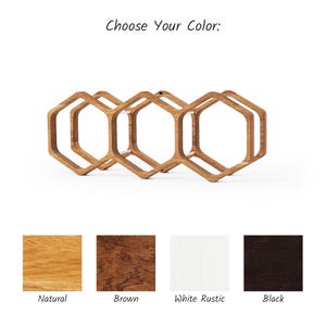 floating toilet roll holder, honeycomb toilet paper dispenser, wall hanging TP rack, compact bathroom storage shelf, rustic wood toilet holder, farmhouse toilet paper wall mount, hexagon wood rack, toilet roll hexagon organizer, bathroom tissue shelf, wooden toilet roll mount