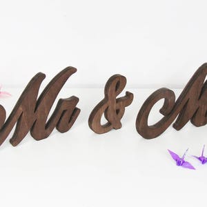 Mr and Mrs Signs - Mr and Mrs Wedding Table Decor - Mrs And Mr Signs Wedding - Mr and Mrs Wedding Signs - Wooden Signs Mr and Mrs