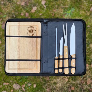 Personalized bbq set, Grilling gifts for men, Grill tools & accessories, Custom meat smoker gifts, Outdoor kitchen cooking gift for dad image 7