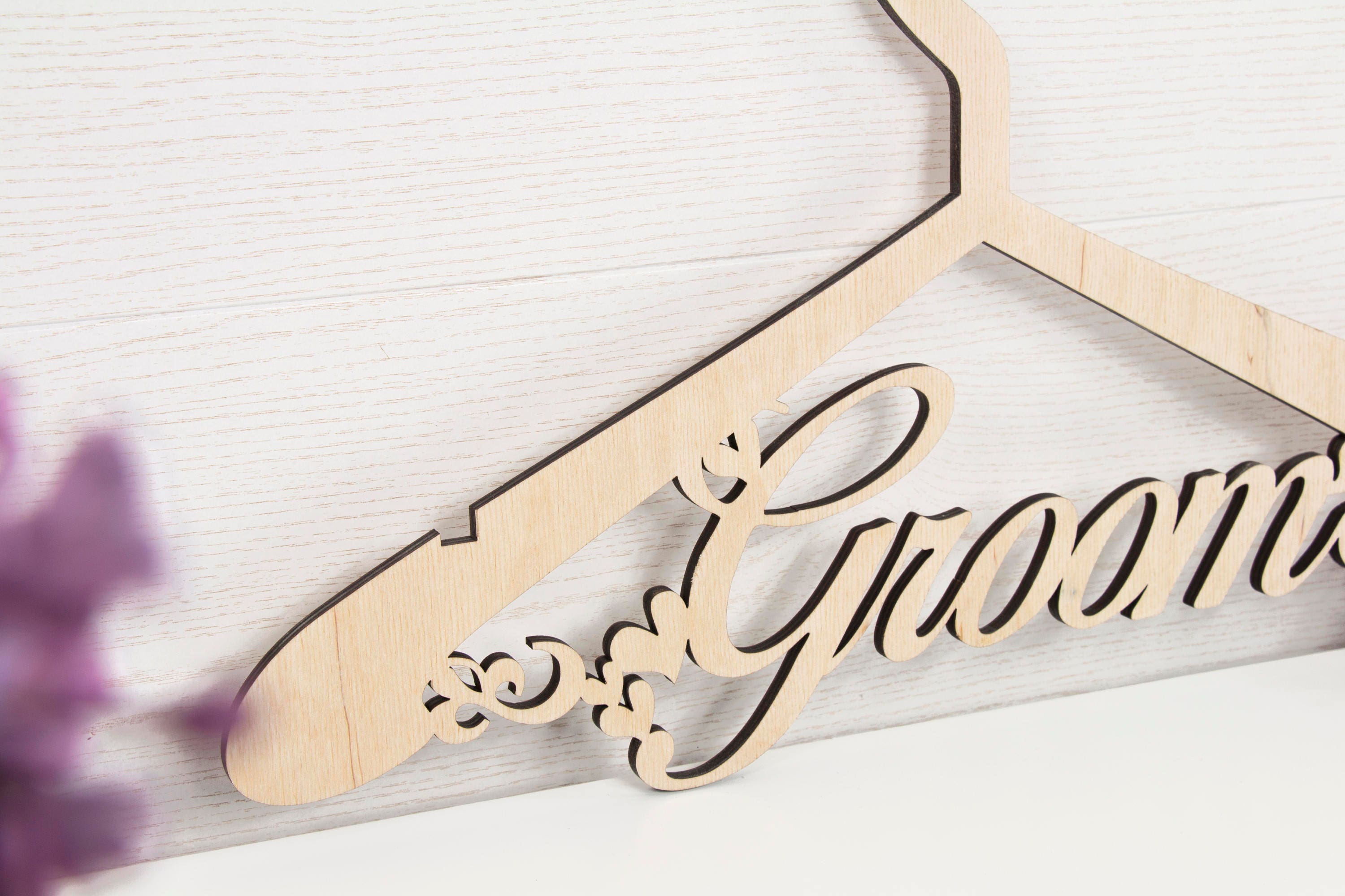 Wedding hangers SET OF 2 CUSTOMIZED bride hanger Wedding Etsy