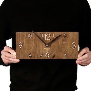 wooden wall clock, oversized wall clock, wall clock unique, large wall clock, unique wall clock, rectangle wall clock, wall clock large, wall clock wood, modern wall clock, rectangular wall clock, digital wall clock, kitchen wall clock