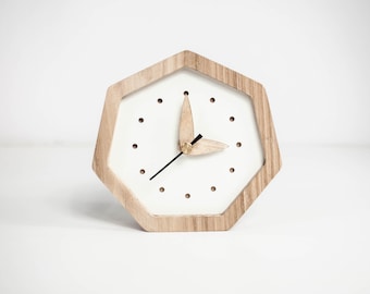 Desk Clock, Wood Clock, Table Clock, Desk Clocks Gifts, Rustic clock, Desk Gift For Her, Desk Gift Wooden, Desk Decor, Desk Decor Clock