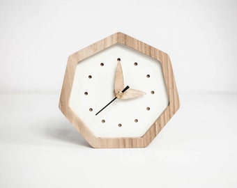 Desk Clock, Wood Clock, Table Clock, Desk Clocks Gifts, Rustic clock, Desk Gift For Her, Desk Gift Wooden, Desk Decor, Desk Decor Clock