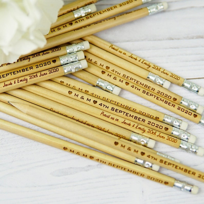 custom natural finish pencils for office gifts, custom laser engraved wooden pencils, natural finish school supplies, perfect for personalized stationery gifts, student rewards, party favors, classroom sets, teacher appreciation gifts, eco-friendly writing tools, rustic pencil set with names, engraved wooden pencil for kids, office, events, and wedding favors.