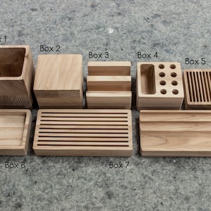 Complete desk organizer YOURSELF Desk organization Wooden desk organizer Office organizer image 3
