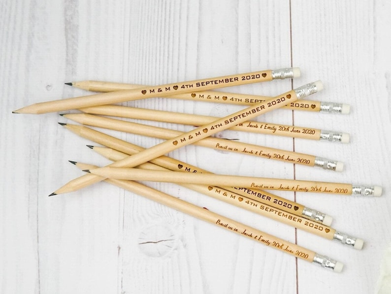 custom engraved wooden pencils bulk order, custom laser engraved wooden pencils, natural finish school supplies, perfect for personalized stationery gifts, student rewards, party favors, classroom sets, teacher appreciation gifts, eco-friendly writing tools, rustic pencil set with names, engraved wooden pencil for kids, office, events, and wedding favors.