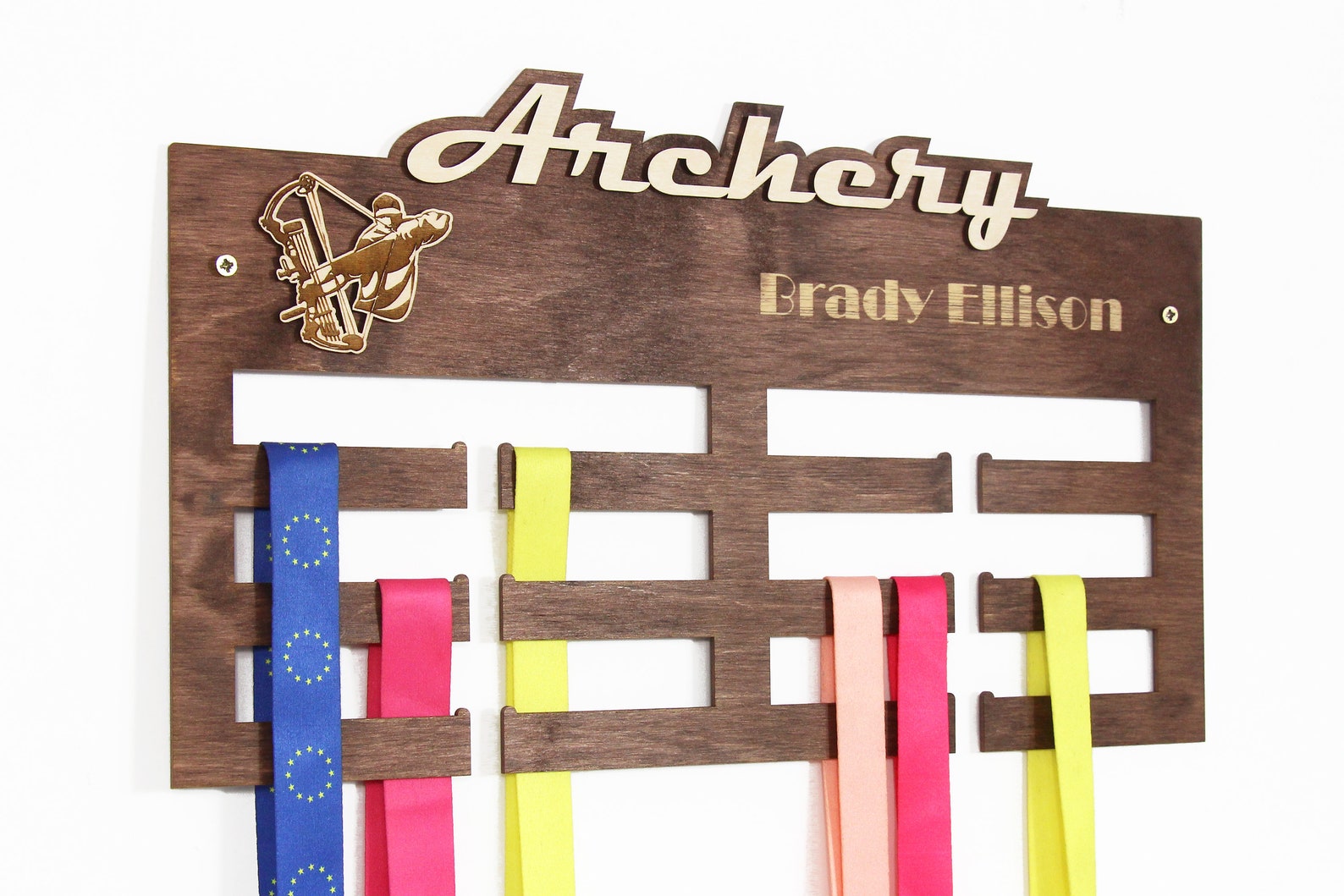 ARCHERY Medal Holder Archery Gifts Personalized Medal Hanger Etsy