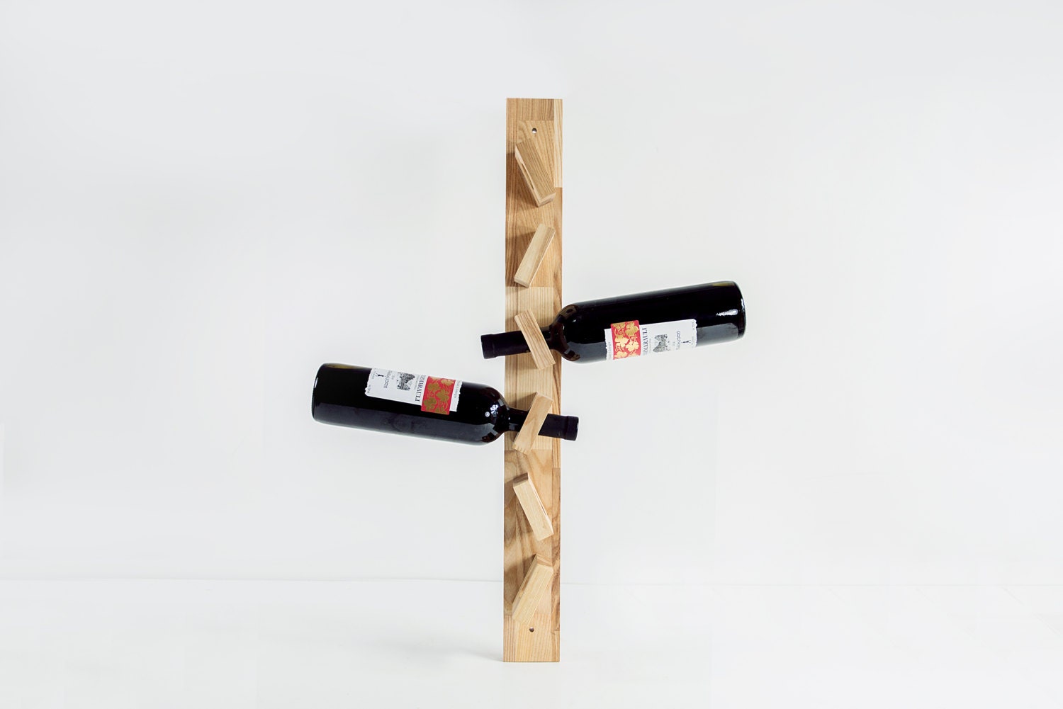 Casier à Vin, Casier Vin Rustique, Cadeau Amateur de Porte-Bouteilles, Porte-Bouteille en Bois Bois