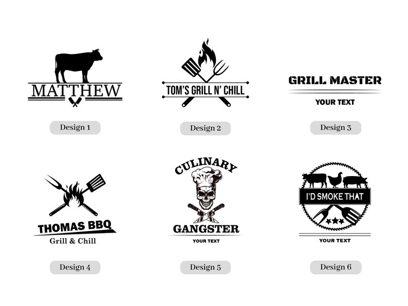 Personalized bbq set, Grilling gifts for men, Grill tools & accessories, Custom meat smoker gifts, Outdoor kitchen cooking gift for dad image 4