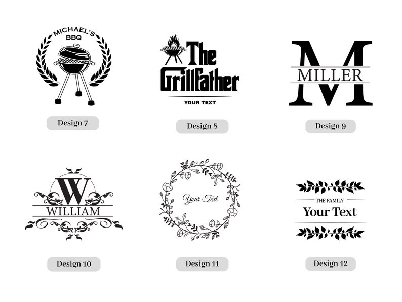 Personalized bbq set, Grilling gifts for men, Grill tools & accessories, Custom meat smoker gifts, Outdoor kitchen cooking gift for dad image 5