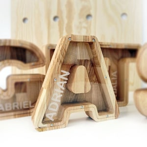 Personalized Coin bank Piggy bank for boys and girls ALL LETTERS and NUMBERS Baby shower gift