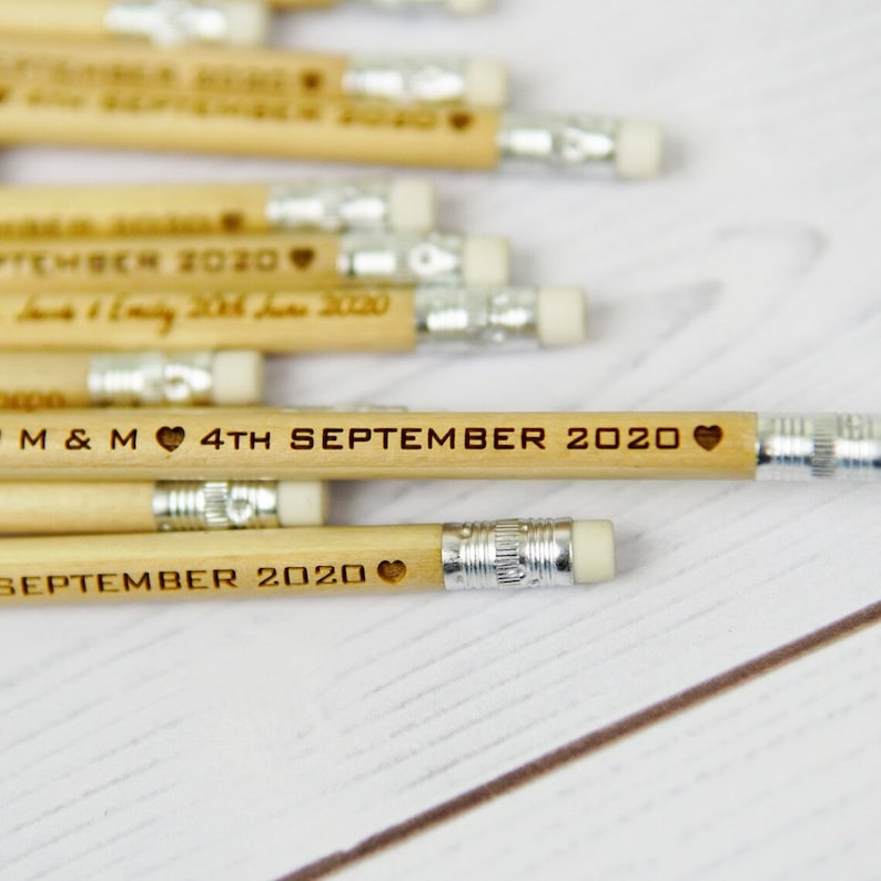 engraved name pencils for school kids and teachers, custom laser engraved wooden pencils, natural finish school supplies, perfect for personalized stationery gifts, student rewards, party favors, classroom sets, teacher appreciation gifts, eco-friendly writing tools, rustic pencil set with names, engraved wooden pencil for kids, office, events, and wedding favors.