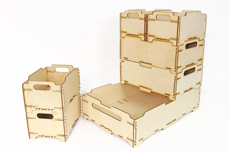 Plywood Box Wood Crates Wooden Crate Box Wooden Toy Box Etsy