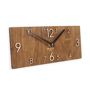 Modern wall clock Wooden clock Rustic wall clock Wooden wall clock