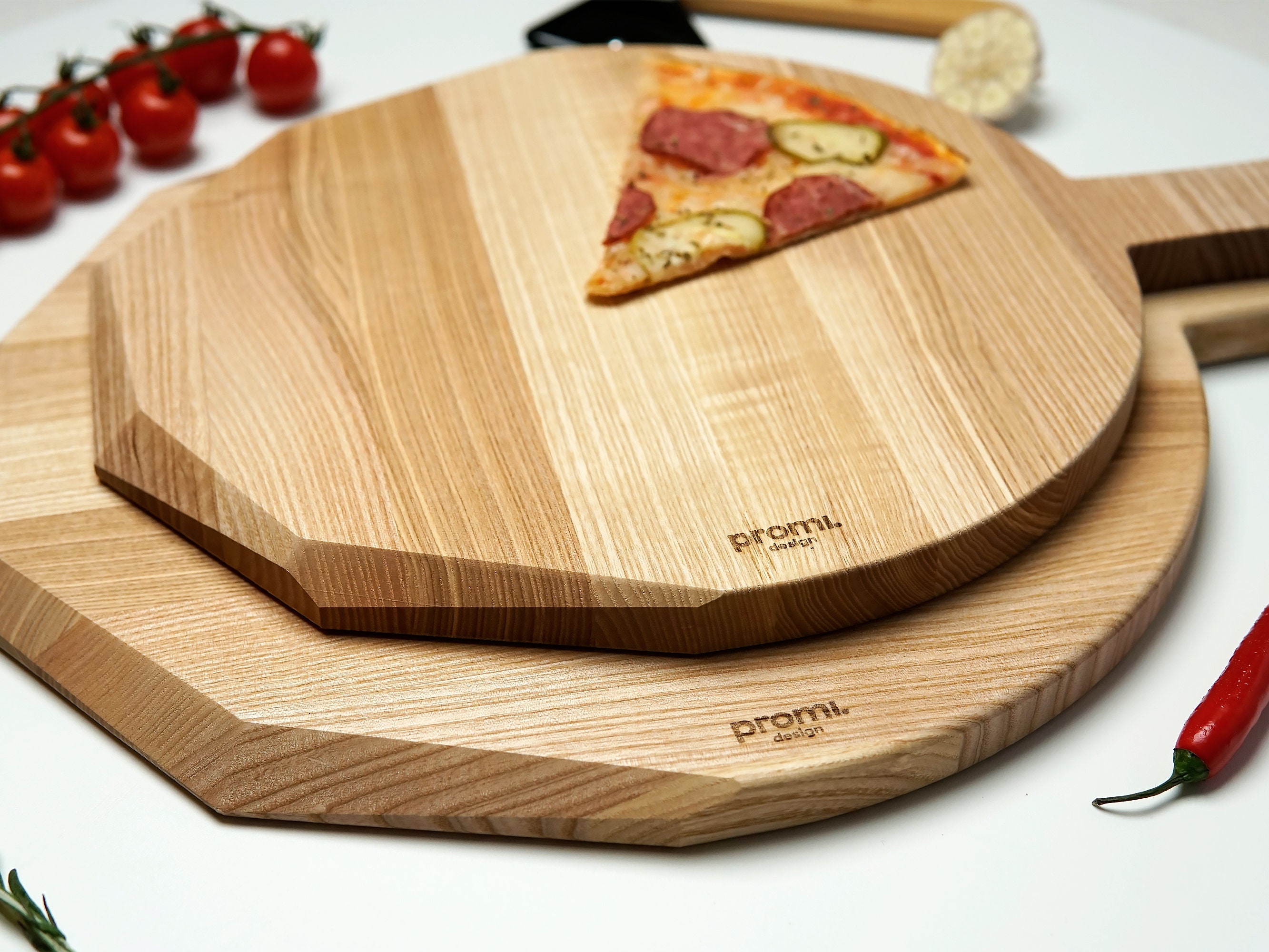 Pizza Round circular wooden board - Types with Handles Legs Round 20-60cm  8-24