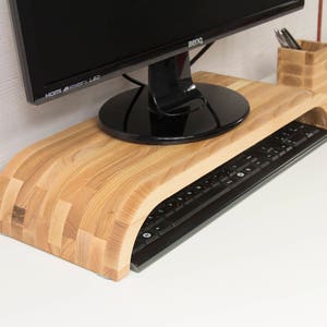 WOODEN monitor stand, Wooden monitor riser, Laptop stand, Computer monitor stand, Laptop holder, Laptop tray, IMAC stand wood riser