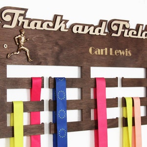 TRACK AND FIELD medal holder Personalized medal hanger Medal hanger Medal rack
