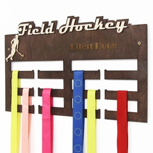 Field Hockey, Field Hockey Medal Hanger, Hockey Gifts, Hockey, Medal Display, Medal Rack, Medal Holder, Hockey Decor, Hockey Wall Art