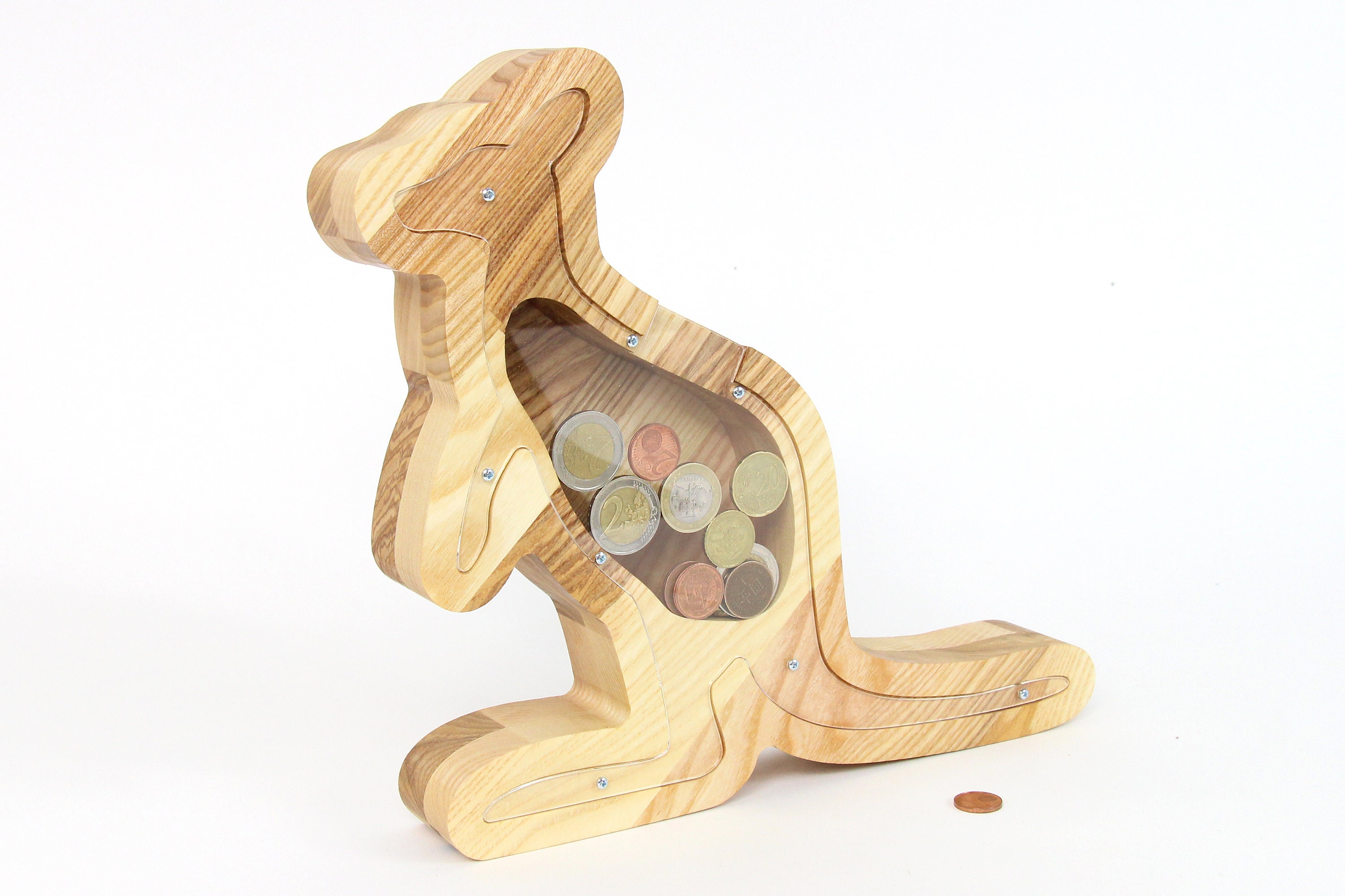Kangaroo Money Bank Wooden Coin Bank Custom Piggy Bank Money Etsy