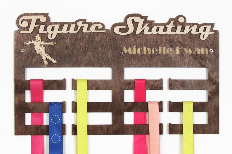 Figure Skating Personalized Medal Hanger Figure Skating Gifts Etsy