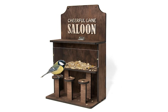 Personalized Birdfeeder Wood Birdfeeder Bird Feeder Garden Etsy