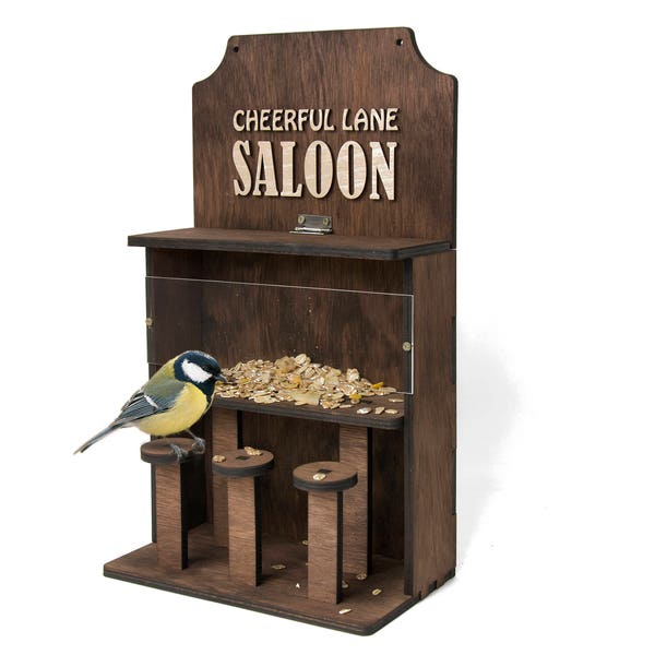 Personalized birdfeeder Wood birdfeeder Bird feeder Garden gifts Bird gifts