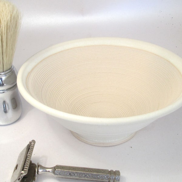 Shaving Suribachi Bowl Ivory by Steve Woodhead