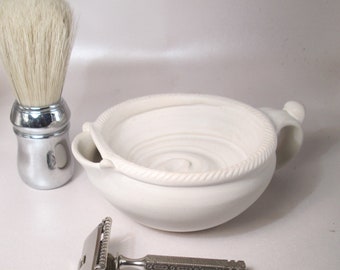 Medium #1 Shaving Scuttle Bowl Ivory by Steve Woodhead