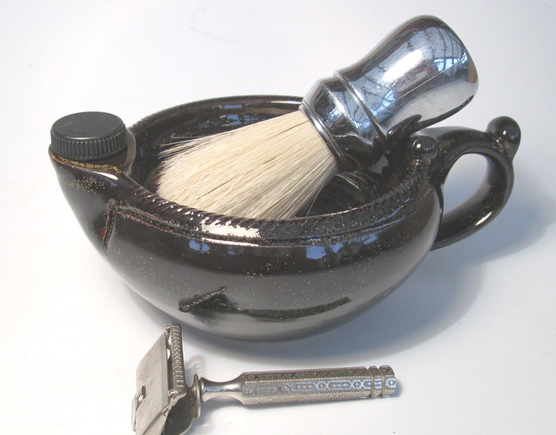 Large 2 Stoppered Shaving Scuttle Bowl Teak by Steve Woodhead Etsy