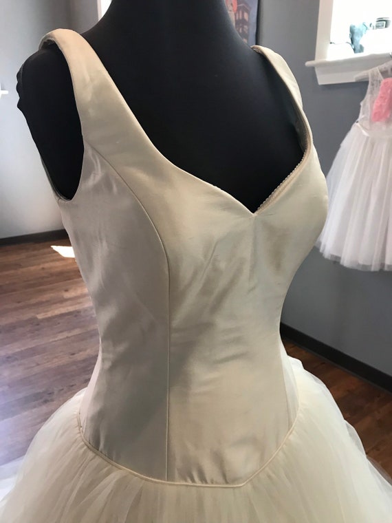 Bride Debutante Princess Wedding Ball Gown satin T