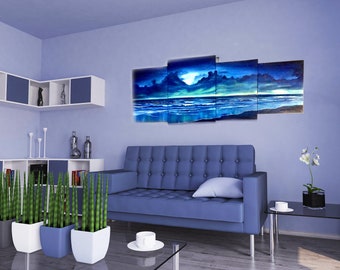 multipanel painting, multipanel art, original multipanel, multipanel wall art, multi panel artscape, multi panel art space
