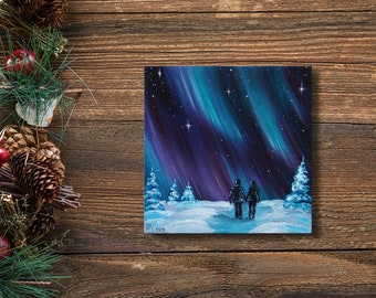 夜空の絵 星空 満月 キャンバスに油絵 月の絵 - Etsy 日本