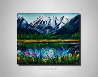 山 スイス 絵画 芸術 美術 風景画 印象派 - Etsy 日本