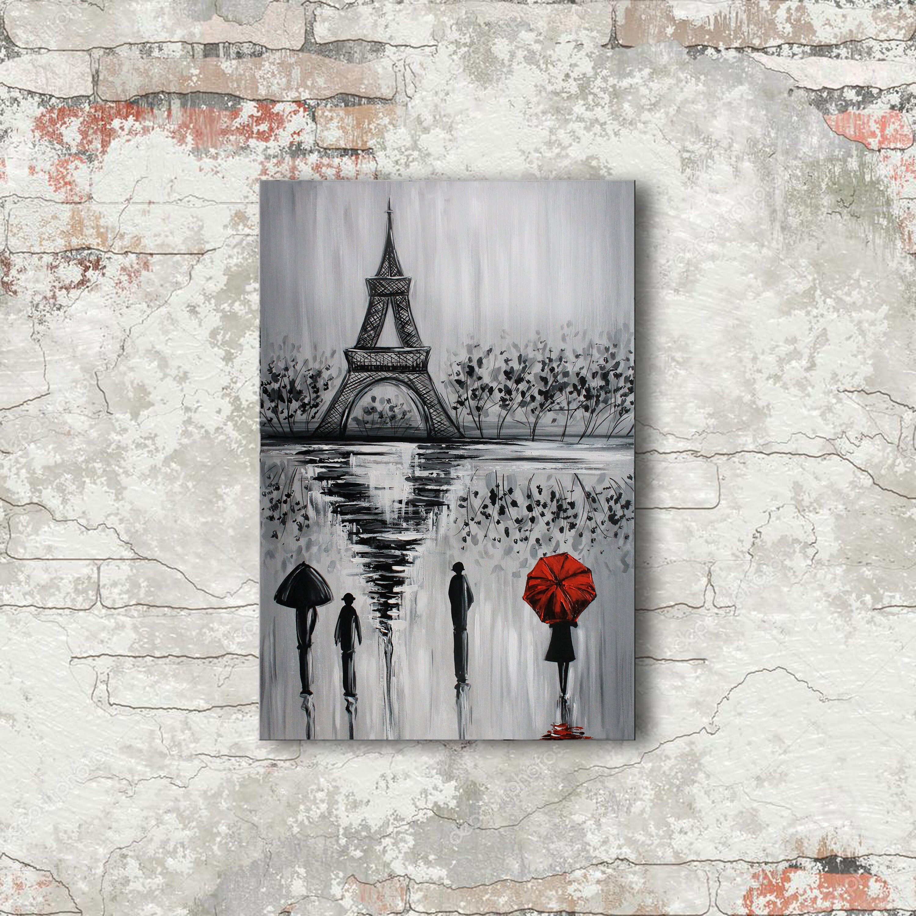 Set Copriletto Trapuntato Motivo Torre Eiffel E Cuori - King Size, Microfibra Poliestere, 2 Federe, Decorazione Camera