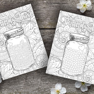 Libras perdidas Imprimible con corazones en un frasco