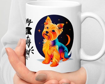 Taza perro Yorkshire, taza yorkshire nombre personalizado, regalo perfecto Yorkshire Terrier, taza con retrato de Yorkie, homenaje Yorkshire