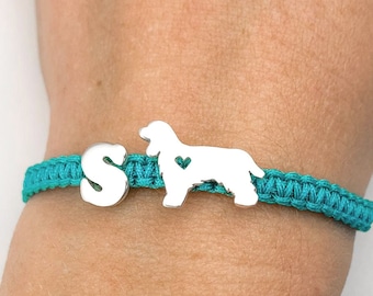 Pulsera perro Cocker spaniel, silueta cocker pulsera de plata, regalo perfecto para madre, regalo amigo invisible, regalo mascota