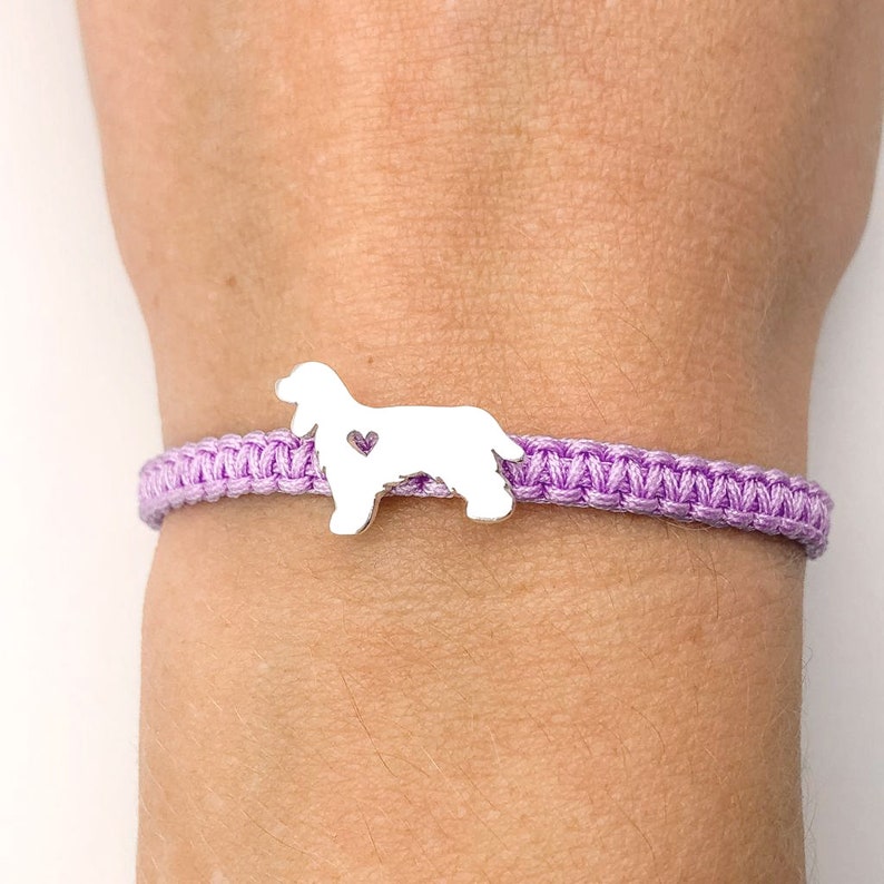 Pulsera perro Cocker spaniel, silueta cocker pulsera de plata, regalo perfecto para madre, regalo amigo invisible, regalo mascota 13. MALLOW