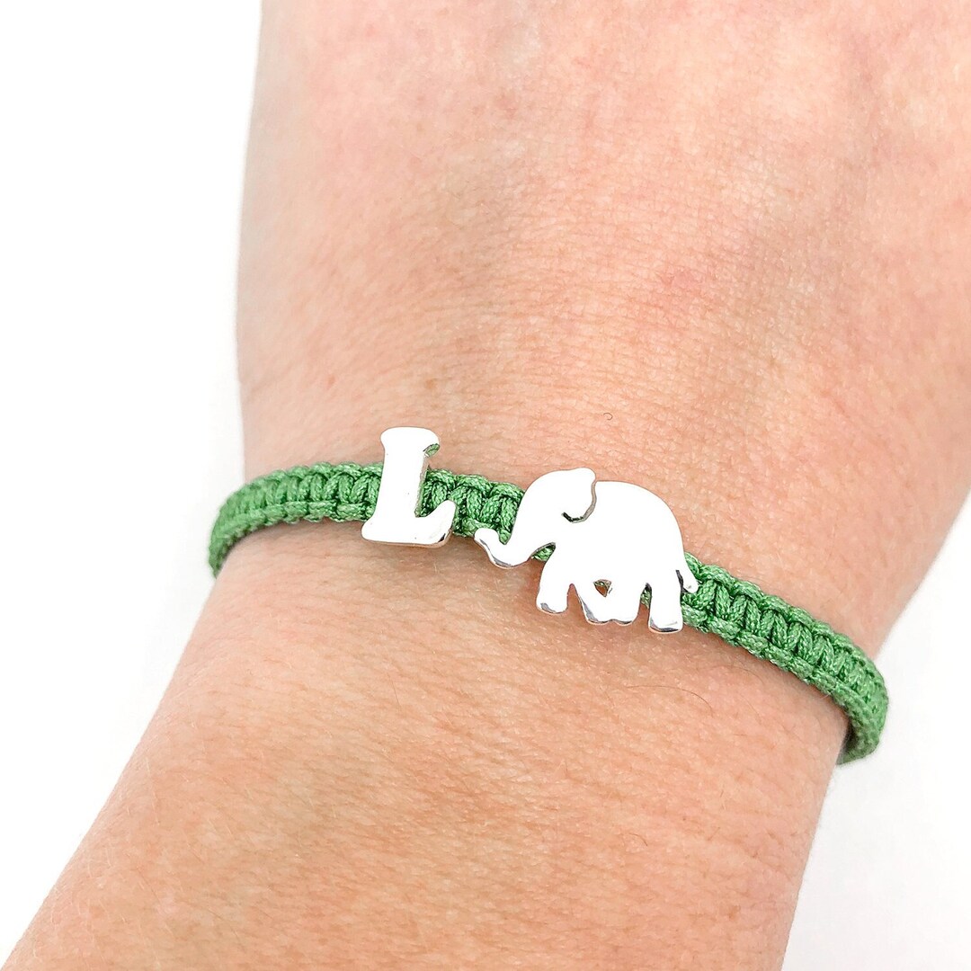 Elephant Bracelet Sterling Silver Baby Elephant Bracelet Etsy