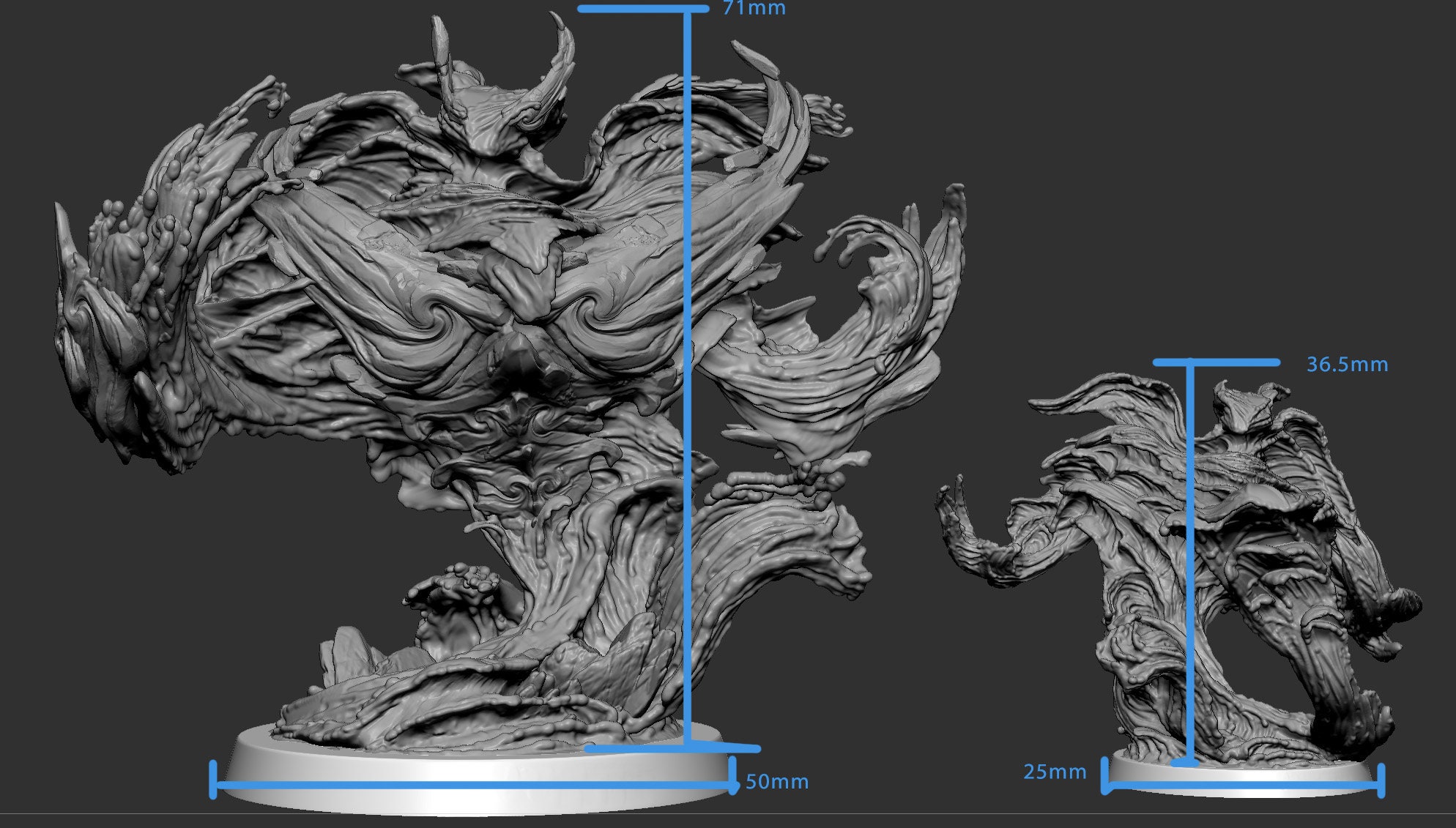 Water Elemental Miniature Greater Lesser Elemental DND Etsy